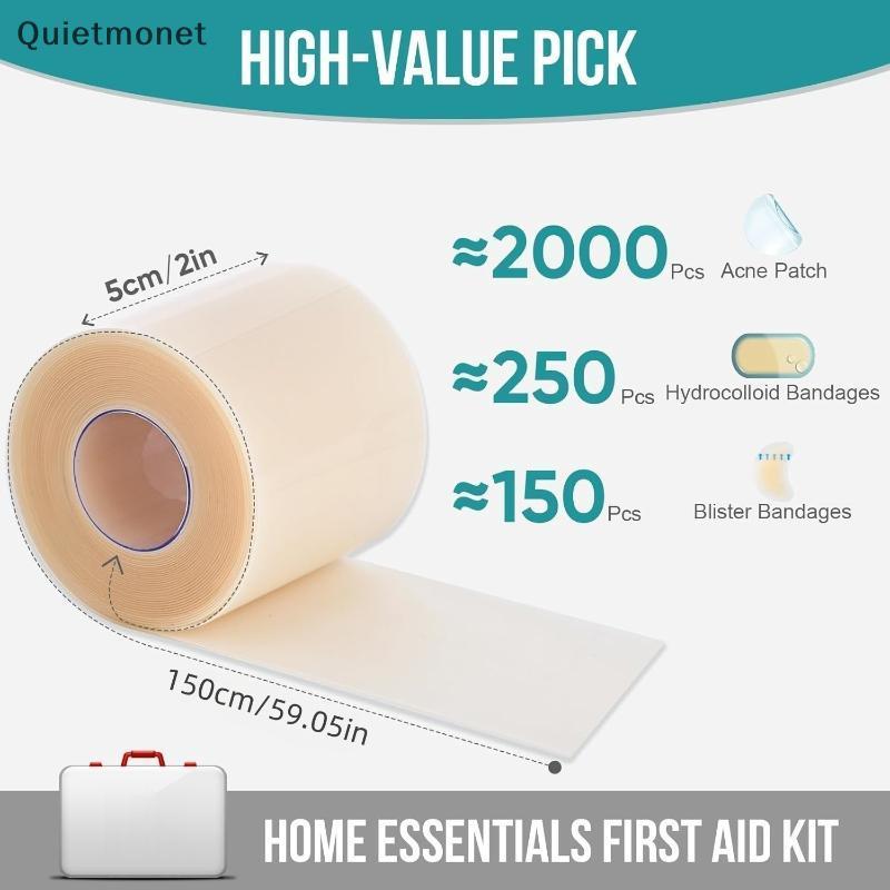 Hydrocolloid Wound Care Roll Self-Adhesive Latex-Free Hydrocolloid Bandage Patch สําหรับ Sensitive S