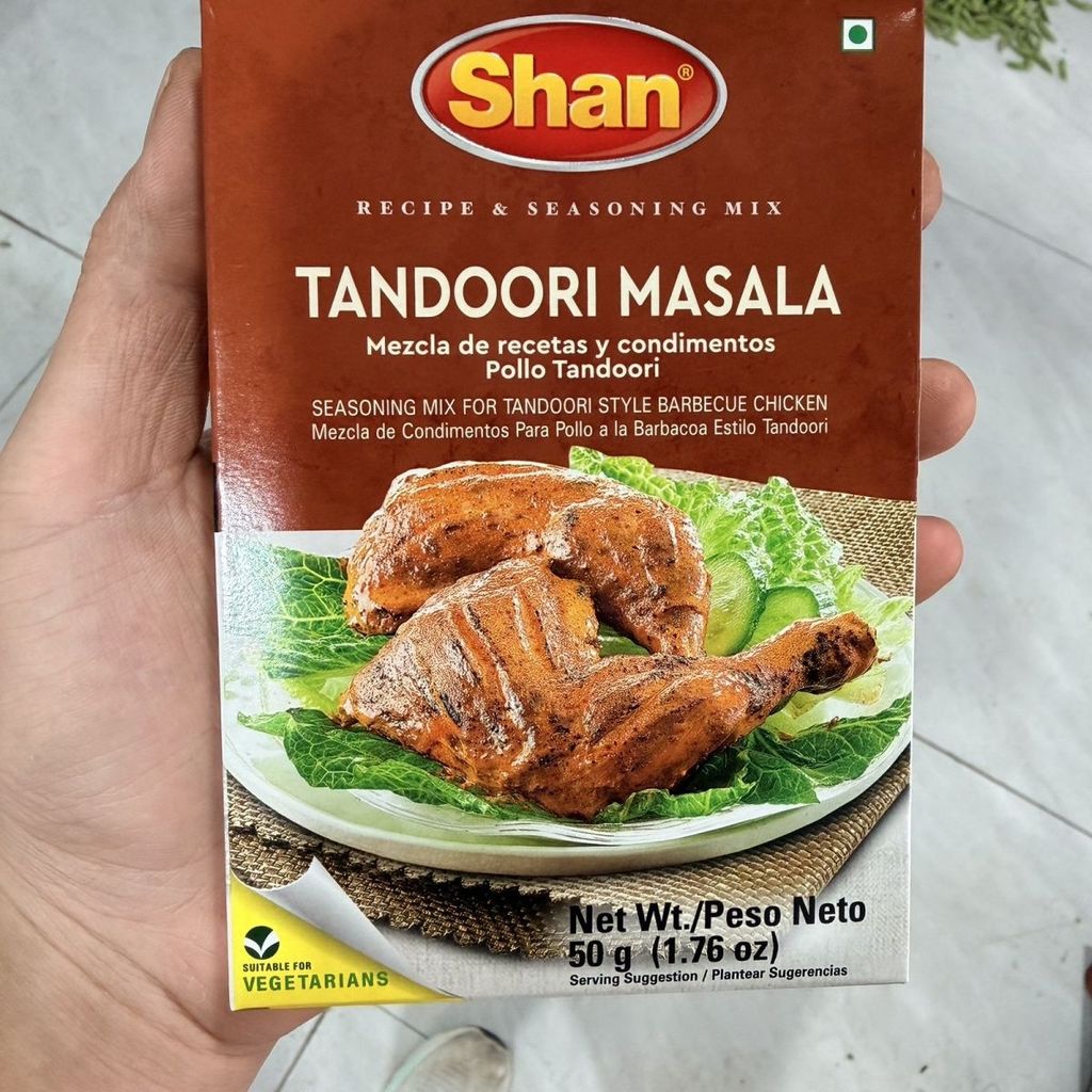 SHAN TANDOORI Masala 50G ไก่ย่างปากีสถาน Masala บาร์บีคิว Masala