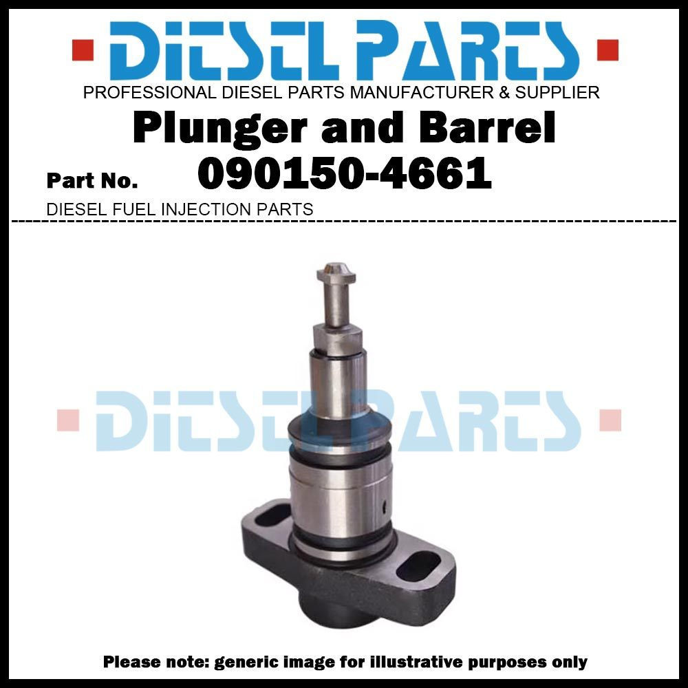 Pluer 4661 Plunger และประกอบถัง 090150-4661 สําหรับ Hino H06C H06CT / Komatsu PC300-5 SA6D108E 6D125