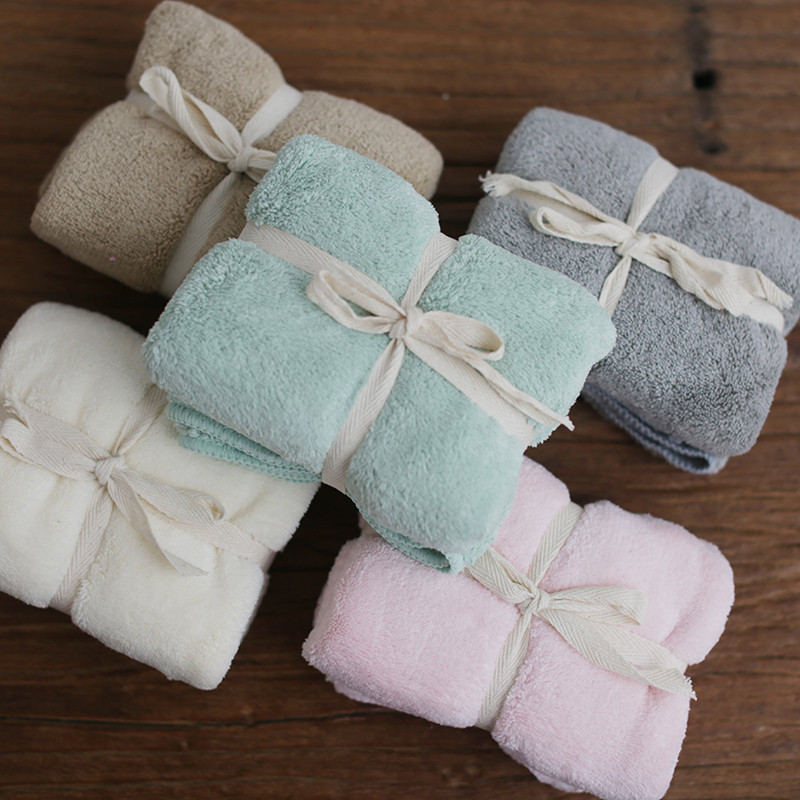 Park Room ส่งออกไปยัง Japan Coral Fleece ผ้าขนหนูแห้งเร็ว M * ผ้าขนหนูเช็ดหน้า JI นุ่ม การดูดซึมน้ํา