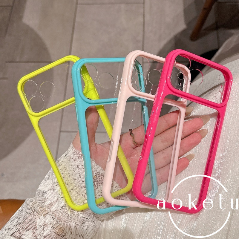 2-in-1 jelly เคสโทรศัพท์โปร่งใสหน้าต่างขยายทันทีเหมาะสําหรับ IP ดี 3 14 15 16 17 Pro Max รวมทุกอย่างฝาครอบซิลิโคนป้องกันการตก