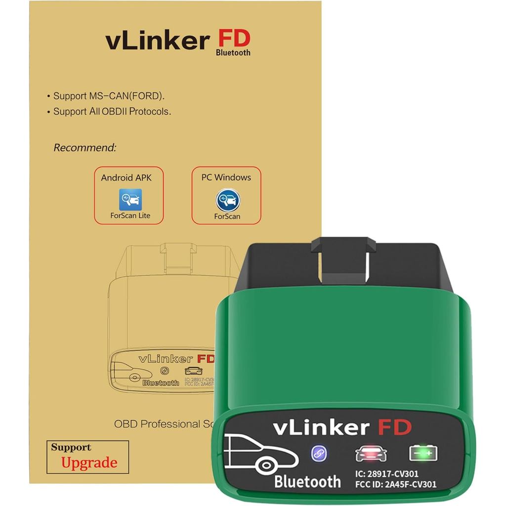 Vgate vLinker FD Bluetooth3.0 OBD2 เครื่องสแกนเนอร์สําหรับ FORScan เครื่องมือวินิจฉัยคงที่เครื่องอ่า