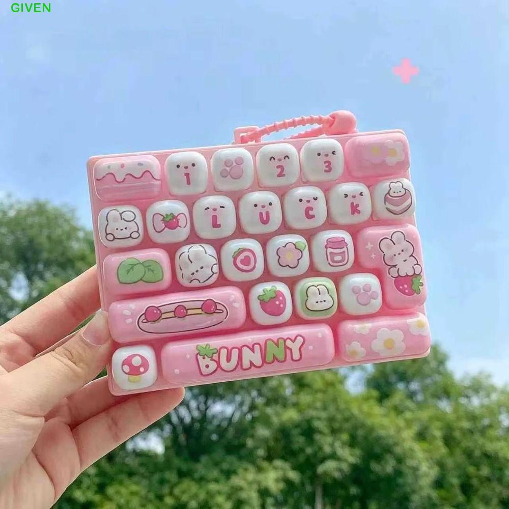 ของเล่นปุ่มบีบอัด กิฟเล็ก สไตล์สร้างสรรค์มินิคีย์บอร์ดจี้มาใหม่26กระเป๋ากุญแจแขวนเครื่องประดับออกแบบน่ารักแป้นพิมพ์พวงกุญแจอุปกร