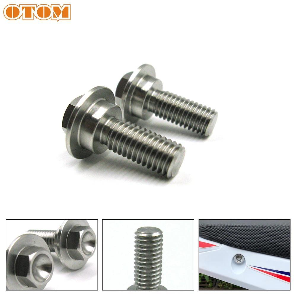 jOTOM รถจักรยานยนต์ A State Seat Bolt ที่นั่งด้านหลัง M8 * 28 เบาะสแตนเลสสกรูสําหรับ HONDA CRF250R C
