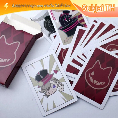 [COD] ไพ่ Lyney Genshin Impact 54 ชิ้น กระดาษเคลือบ ภาพคมชัด สวยงาม