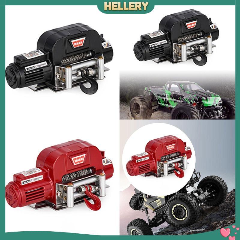 [HelleryTH] RC Winch ไฟฟ้าโลหะ Winch จําลองไฟฟ้าตกแต่งอะไหล่สําหรับ 1:10 RC Hobby รถ Crawler รุ่น