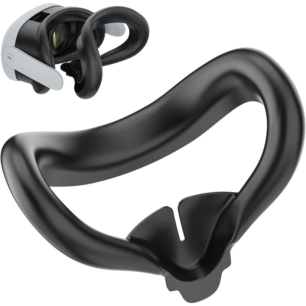 ซิลิโคน Face Pad สําหรับ Meta Quest 3 Original VR ชุดหูฟังอุปกรณ์เสริม, Meta Quest 3 อินเทอร์เฟซใบหน