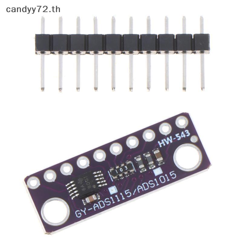 Candyy ADS1115 16Bit ความแม่นยําสูง ADC โมดูล 4 ช่องปรับ Gain Board สําหรับข้อมูลอุตสาหกรรมคอลเลกชัน