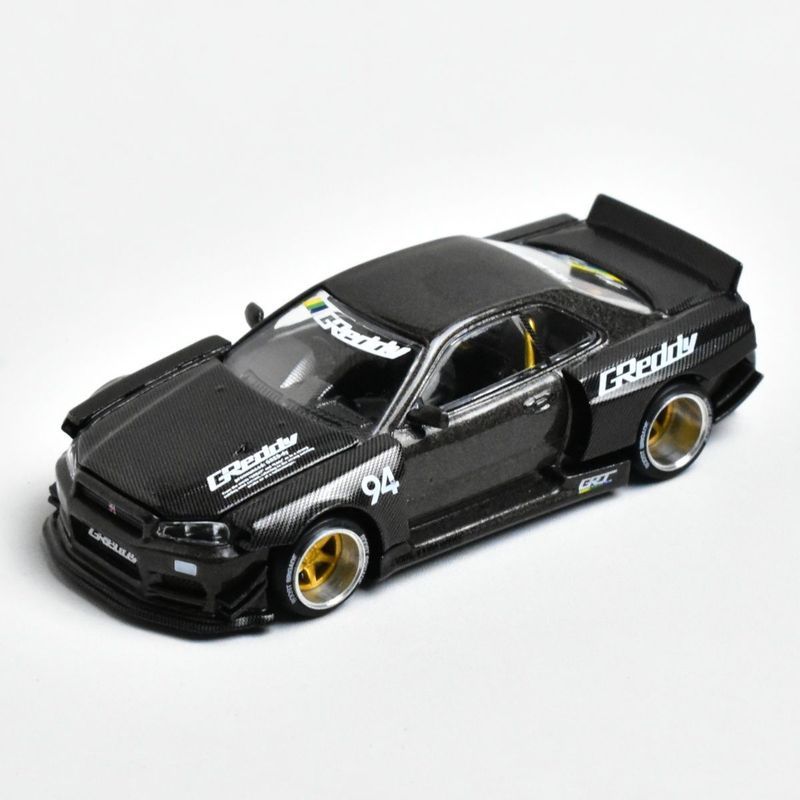 Kaido House+MINIGT 222 1: 64 Nissan GTR R34 GReddy โมเดลรถโลหะผสม