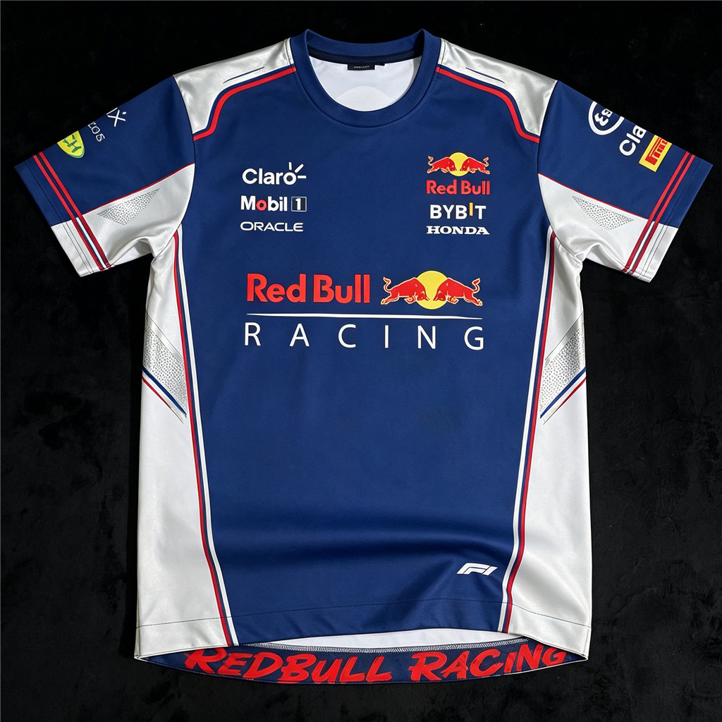 เสื้อยืดแขนสั้น Red Bull Red Bull เสื้อคอกลมเดียวกันสําหรับผู้ชายและผู้หญิง | เทรนด์ลําลองอเนกประสงค
