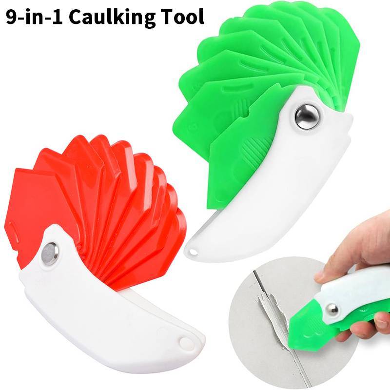 [InterfunT] กาว Scraper Nine-in-one Multi-function Scraper กาวแก้ว Trimmer Sealant Applicator Scraper สําหรับกระเบื้องยาแนวหน้าต่างกําจัดขอบ
