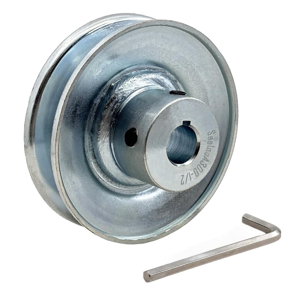A300-1/2 Single Groove Web Sheaves, v Belt Pulley 1/2 นิ้ว 3 "เจาะ OD,Motor Pulley เหล็กคาร์บอนสําหร