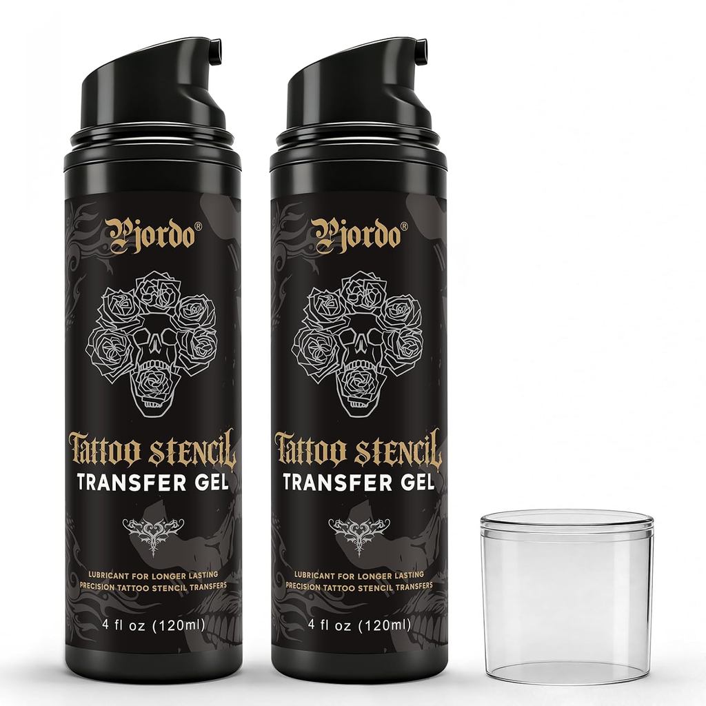 Pjordo 2 ชิ้น Tattoo Stencil Transfer Gel Solution, Tattoo Stencil Gel, Tattoo Transfer สติกเกอร์กระ
