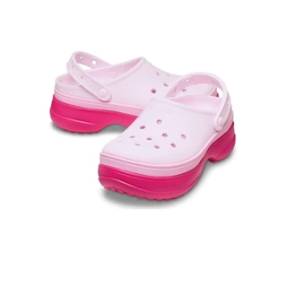 CROCS รองเท้าลำลองผู้ใหญ่ CLASSIC STACKED CLOG รุ่น 211355-6ZQ - DRAGON FRUIT