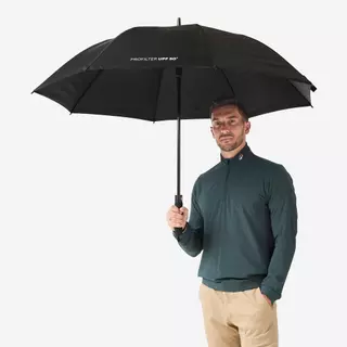 Decathlon Golf Umbrella Size Medium Upf50+ Profilter Black ร่มกอล์ฟขนาดกลาง รุ่น Profilter - Black