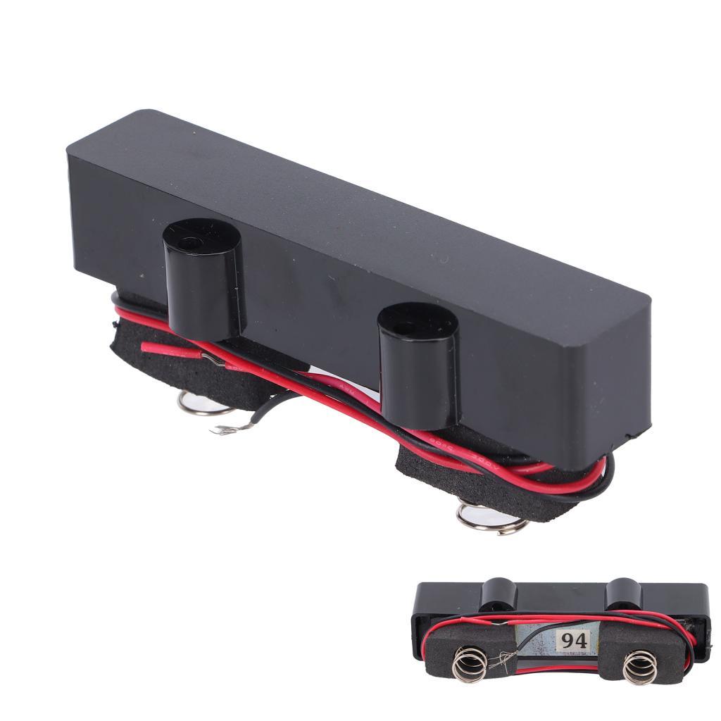 Bass Guitar Pickups ชุดทดแทนไร้เสียงรบกวนแบบปิดผนึก 4 สาย (ความยาวประมาณ 91-94 มม.) สําหรับสตูดิโอมื