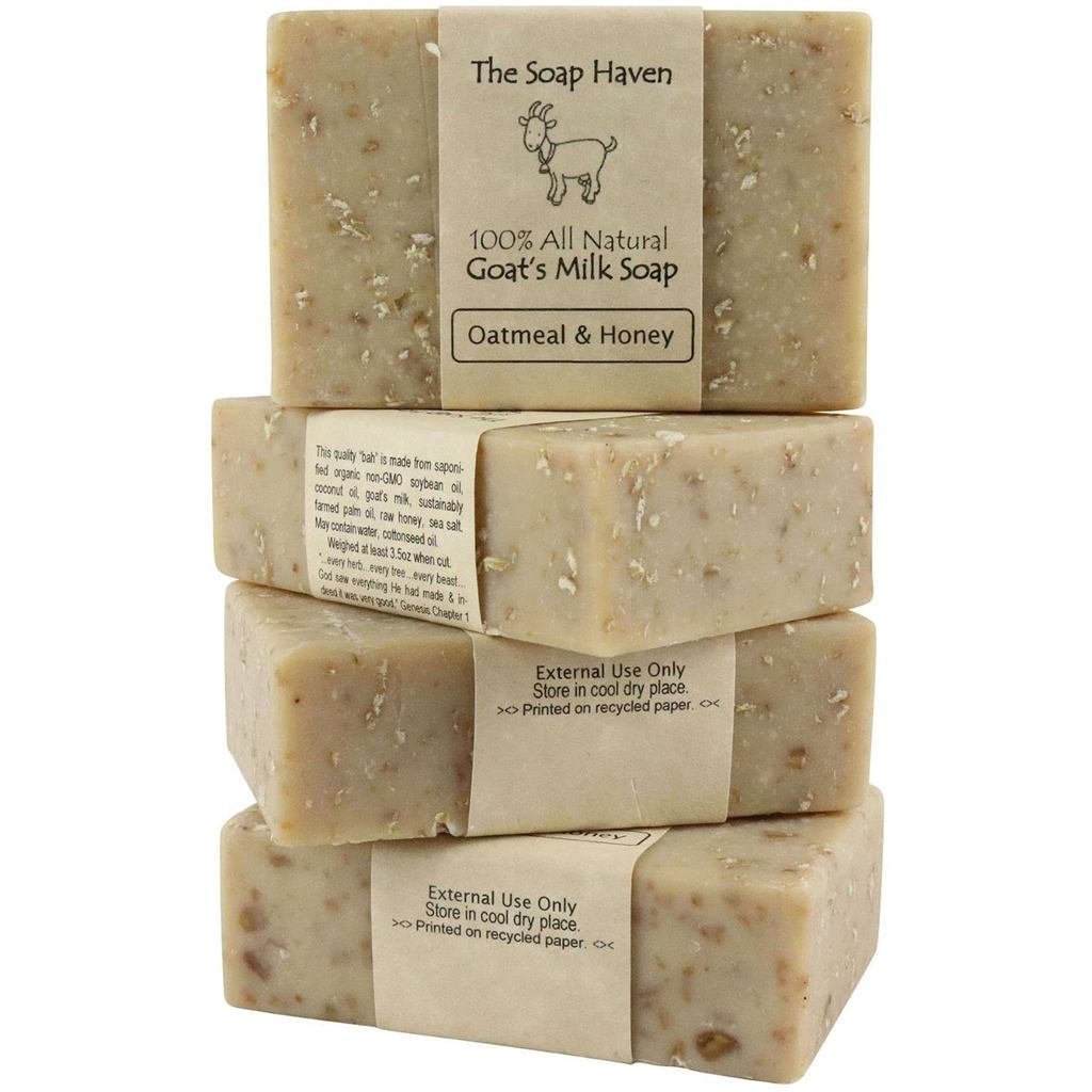 OatmealSoap-4Oatmeal&HoneyGoatMilkSoapBars,HandmadeinUSA,All,Non,NoParabens UZ0T