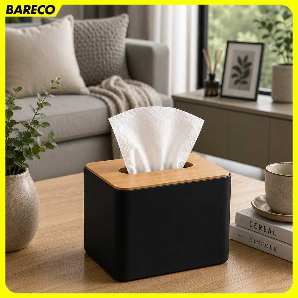 TaffiHOME กล่องทิชชู่ไม้มัลติฟังก์ชั่น 16x12x9.5ซม. - ZJ06