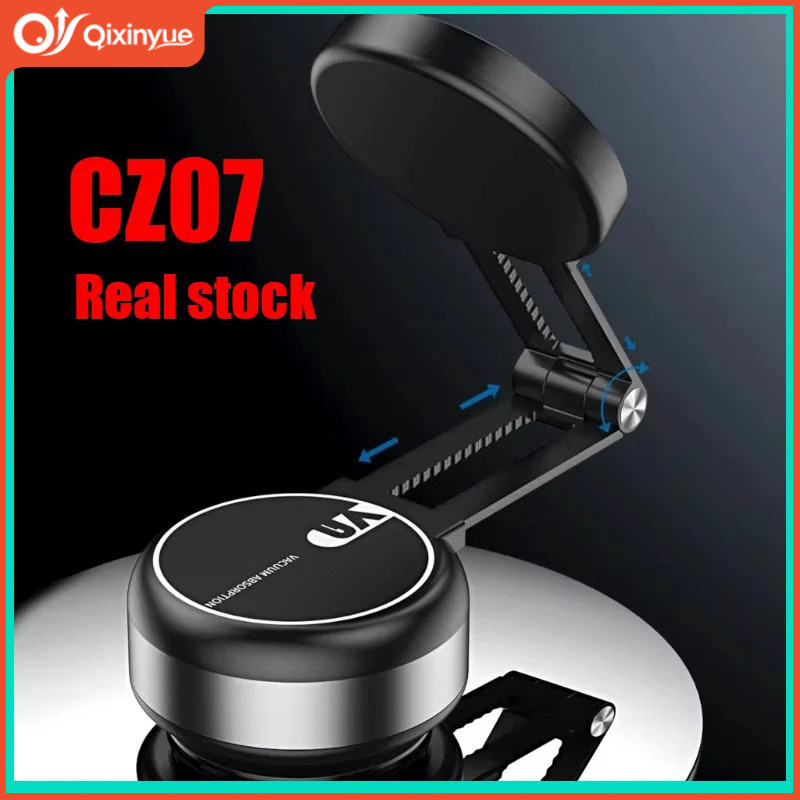 QXY2025 ใหม่ cz07 vacum รถสําหรับ iPhone Samsung Xiaomi แม่เหล็กติดรถยนต์ที่วางโทรศัพท์สูญญากาศ