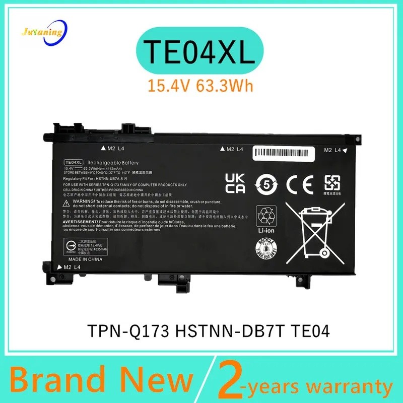 TE04XL แบตเตอรี่แล็ปท็อปสําหรับ HP OMEN 15-AX200 Pavilion 15-BC200 TPN-Q173 HSTNN-DB7T TE04