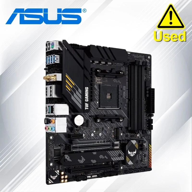 ASUS TUF GAMING B550M PLUS (WI-FI) Micro-ATX B550M เมนบอร์ด DDR4 4600(OC) MHz 128G AM4 รองรับ AMD Ry