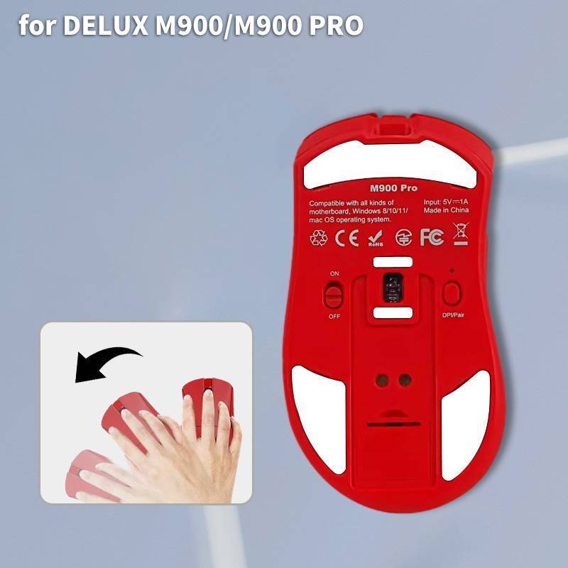Thankswin Non-Slip Mouse Foot Pad Stier สําหรับ DELUX M900/M900 Pro Gaming Mouse PC E-Sport Gamer อุ