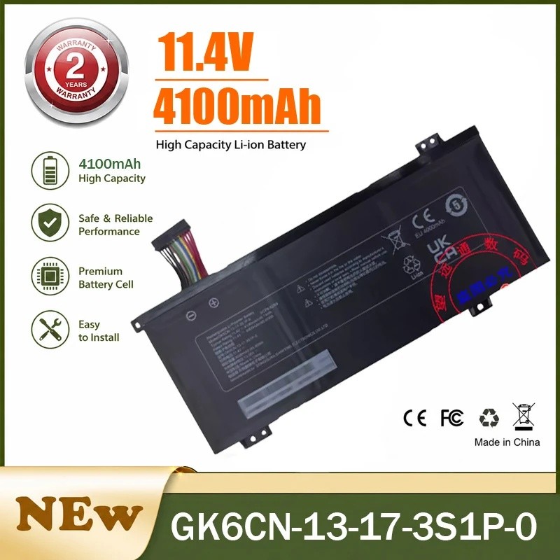 4100mAh GK6CN-13-17-3S1P-0 แบตเตอรี่แล็ปท็อปสําหรับ Mechrevo Z2/Z2air/Z2Air-GS/Z3air/Z2-G/R