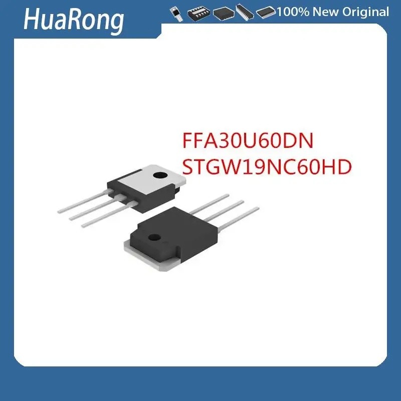 10 ชิ้น/แบทช์ F30U60DN FFA30U60DN 30A/600V GW19NC60HD STGW19NC60HD 19A/600V TO-3P