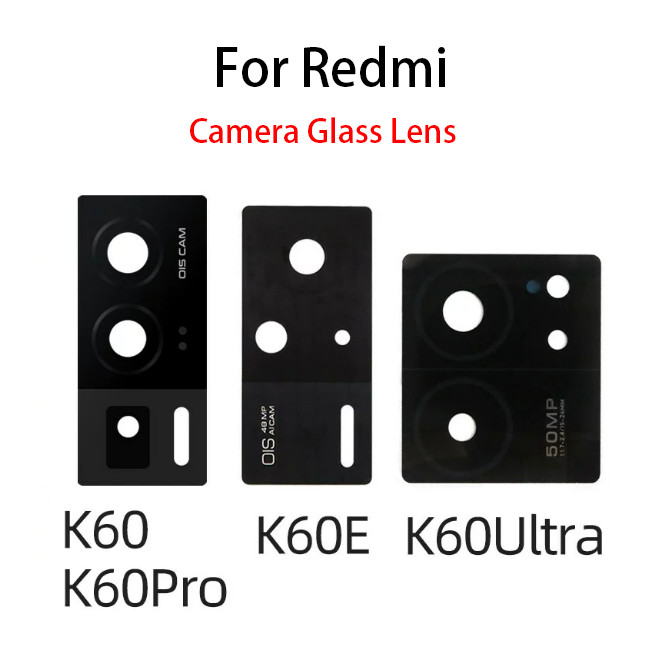 เลนส์กล้องด้านหลังด้านหลังสําหรับ Redmi K60 Pro Ultra K60E