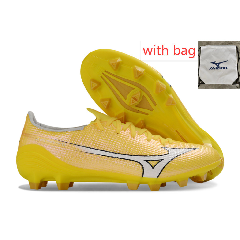 Mizuno Alpha 3 Made in Japan FG Mizuno MORELIA NEO III PRO FG รองเท้าฟุตบอลถักสีดําและสีแดง FG มีในส