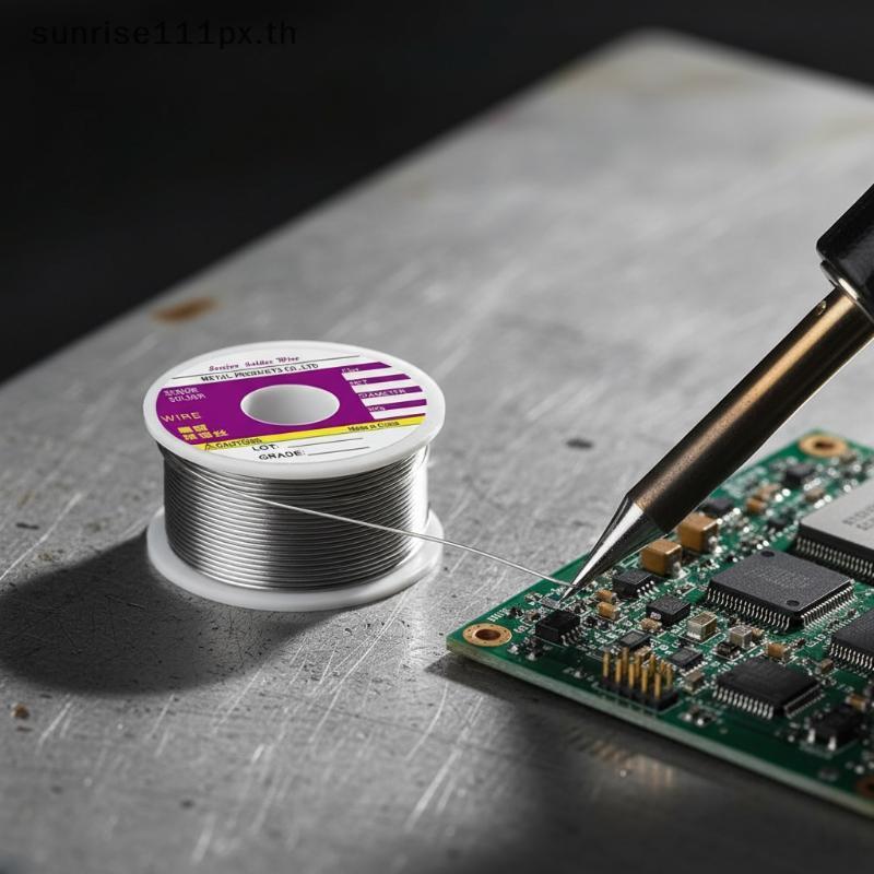SRTH Tin Rosin Solder Wire 50g 100g No-clean Solution สําหรับการบัดกรีของอุปกรณ์เสียงและแผงวงจร ks .