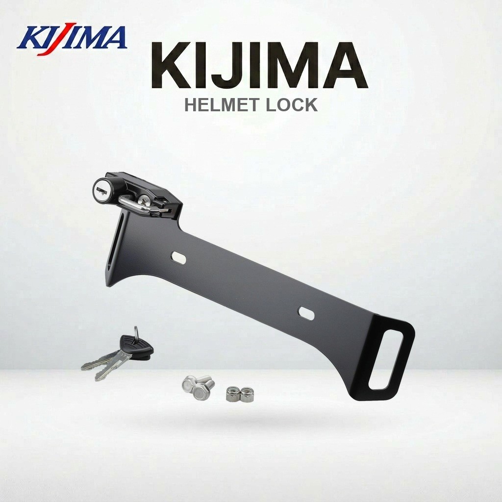 ตัวล็อกหมวกกันน็อก Kijima เหล็ก กันขโมย (303-1605) | Kijima Steel Anti-Theft Helmet Lock Holder, 303