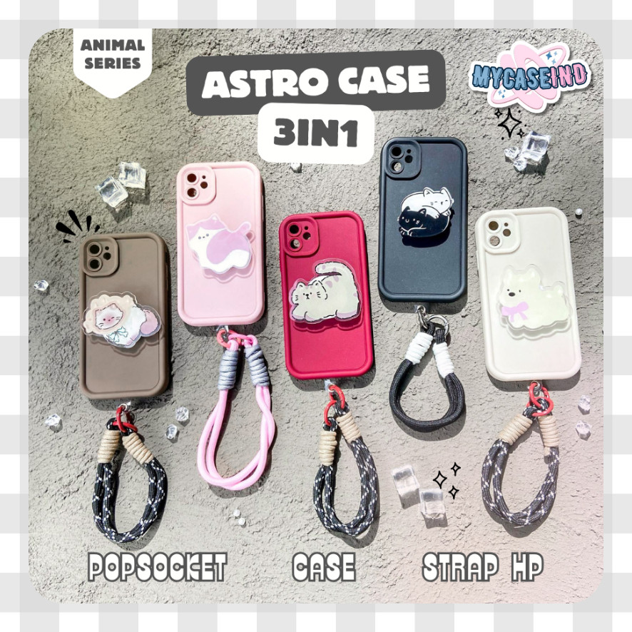 [MYCASEIND] 3IN1 Astro Case สําหรับ vivo s1 pro iqoo neo v23e v5 y65 y66 v9 y02 y02t y03 y18 v25 v25