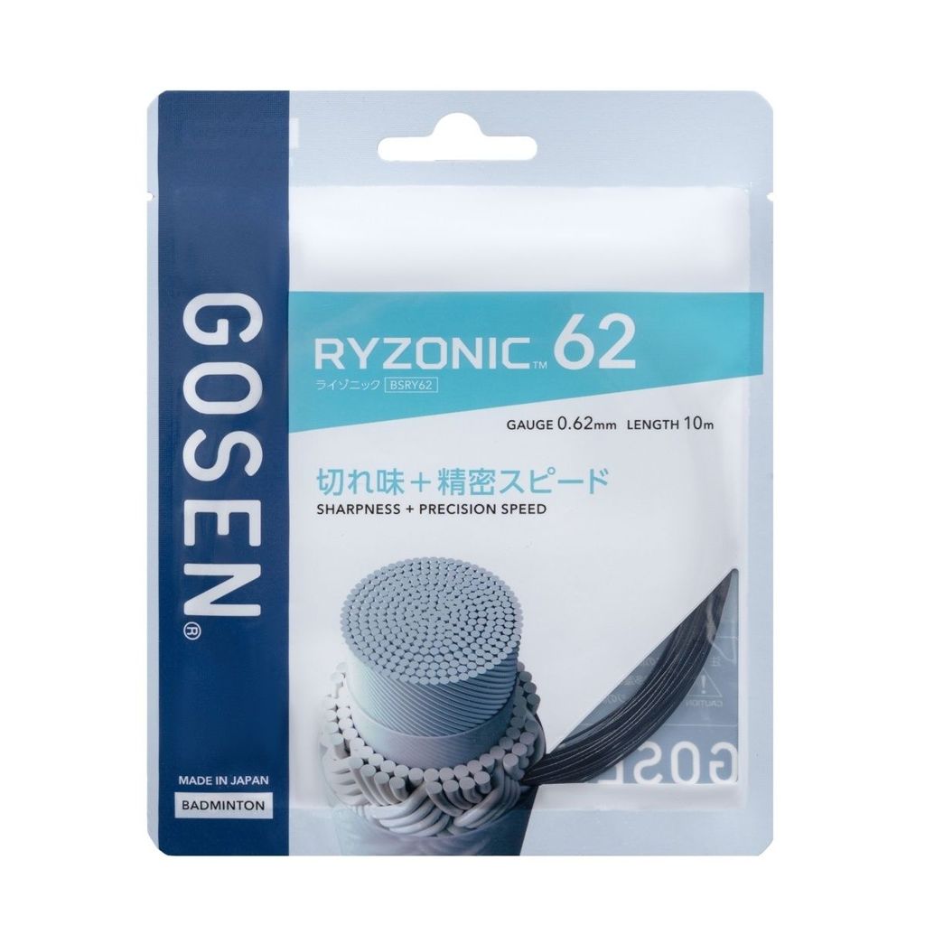 ยอดนิยมนําเข้า GOSEN GOSEN Thunder 62 Badminton Line ความยืดหยุ่นสูง ทนทาน Super Batting Sound Badmi