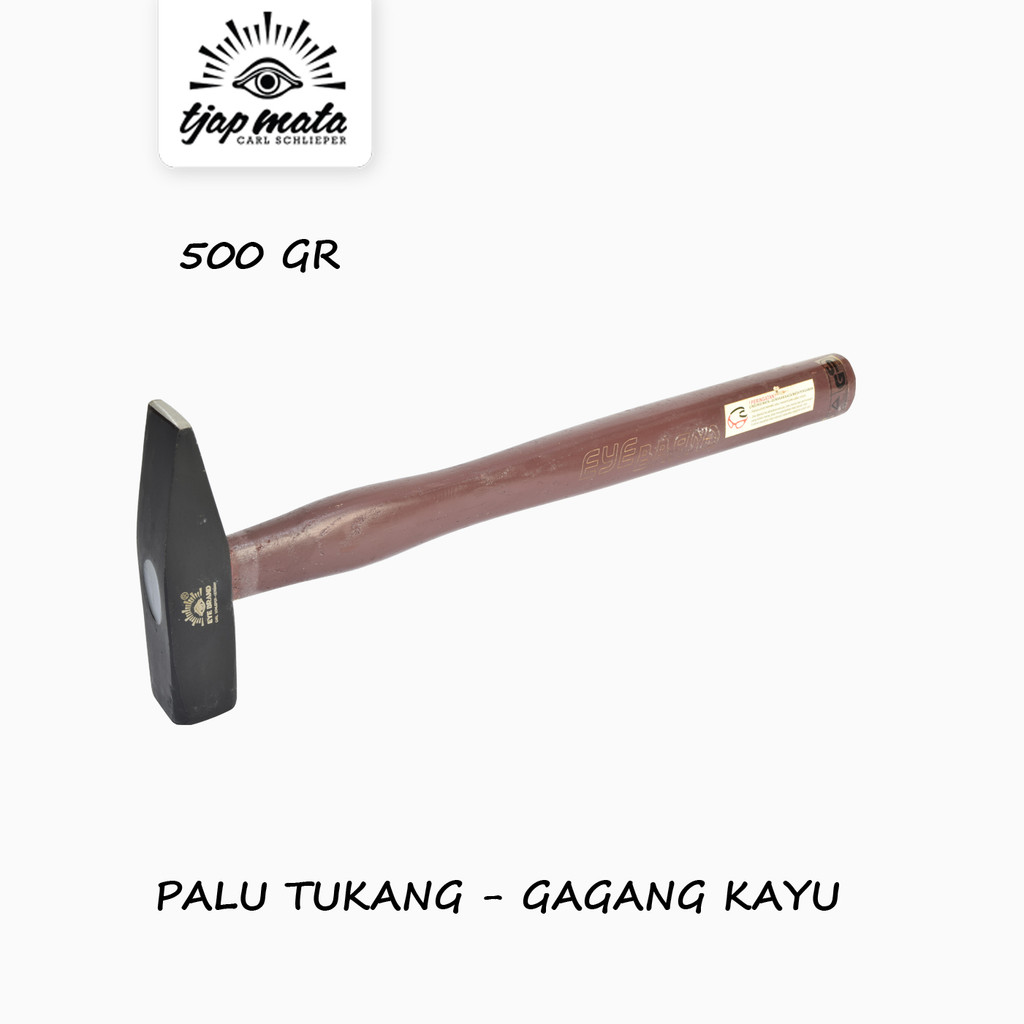 TJAP MATA / CAP MATA ค้อนสําหรับช่างไม้ด้ามไม้ 500 gr