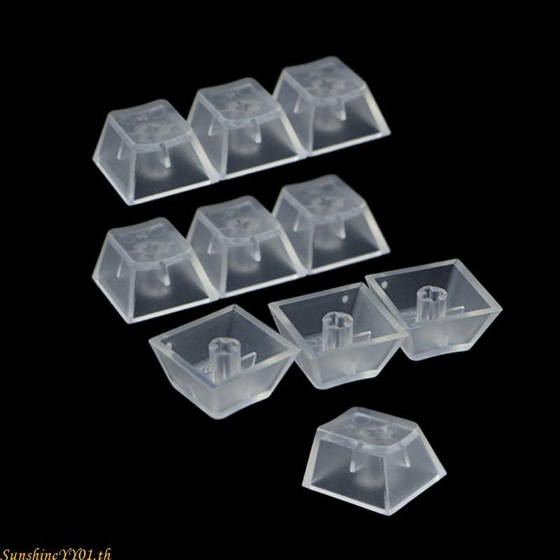 SUN 10 ชิ้น ABS Keycaps ชุดหนา ABS Keycaps สําหรับคีย์บอร์ดแบบกลไกเท่านั้น Keycaps
