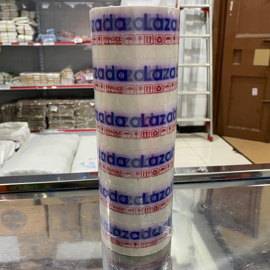 QQ Online Shop Printing Tape 1 Slop 6 ชิ้น 60Yard