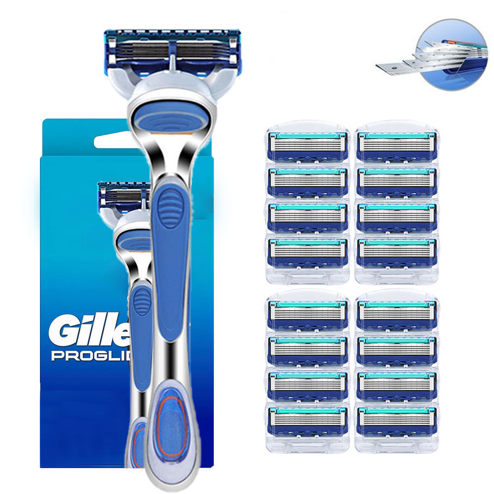 มีดโกนสำหรับผู้ชาย มีดโกน 5 ชั้นที่เข้ากันได้กับ GILLETTE FUSION มีดโกนแบบคลาสสิกสำหรับ GILLETTE PRO