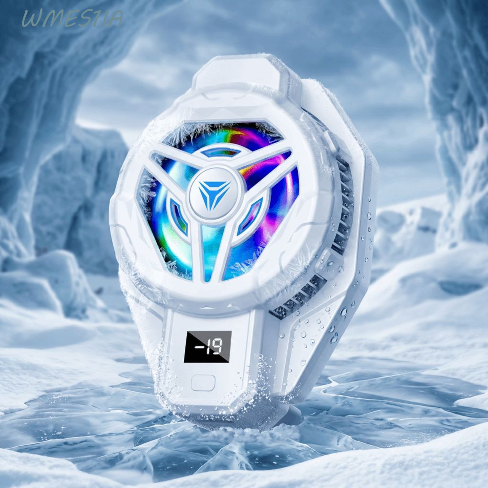 WMES1IA Phone Game Cooler, Fast Cooling 2 in 1 Mobile Phone Cooler, Semiconductor Cooler Back-Clip D