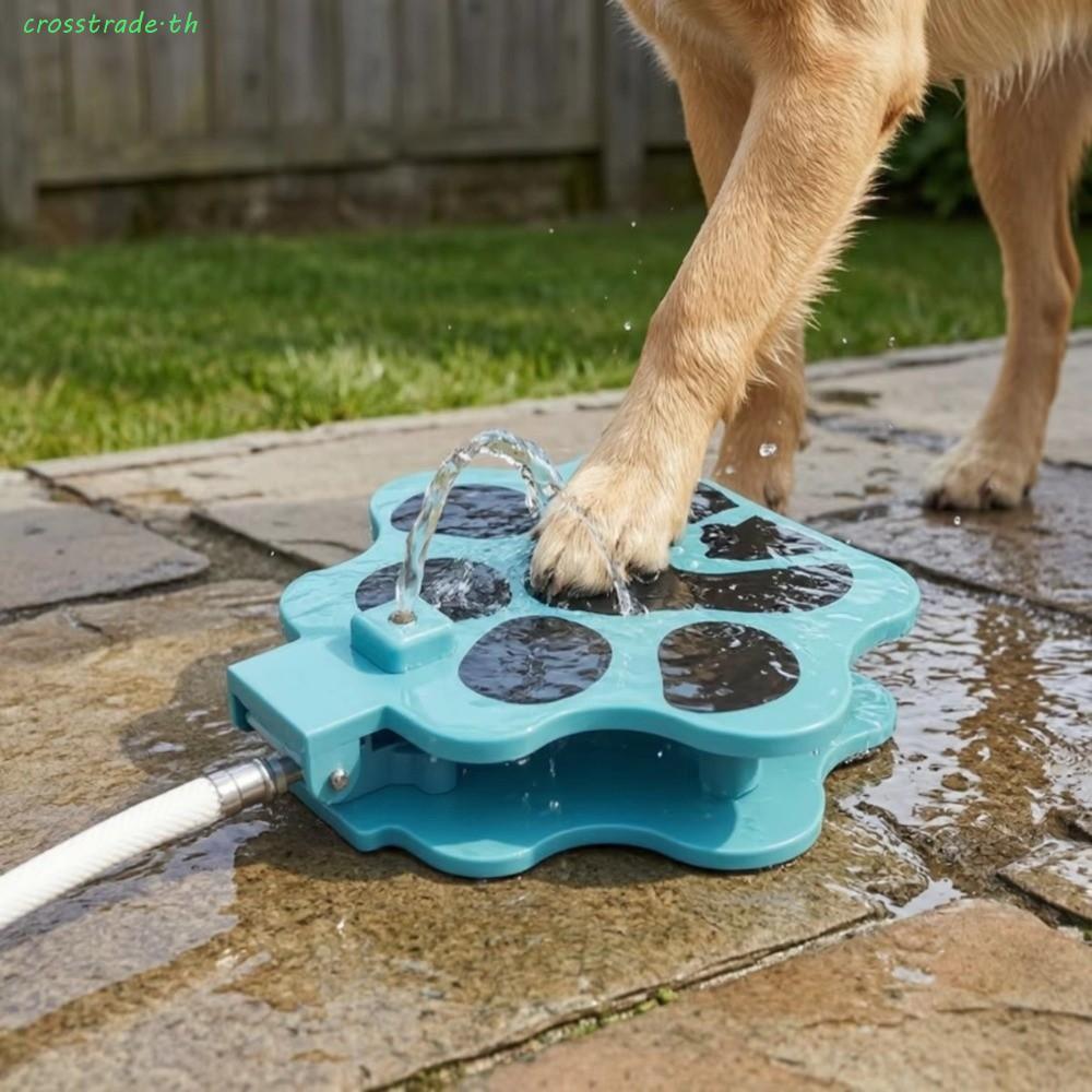 CROSSTRADE เท้าเหยียบสุนัขตู้น้ํา,ไม่มีการรั่วไหล Paw Activated Pet Step-On Water Fountain, Interact