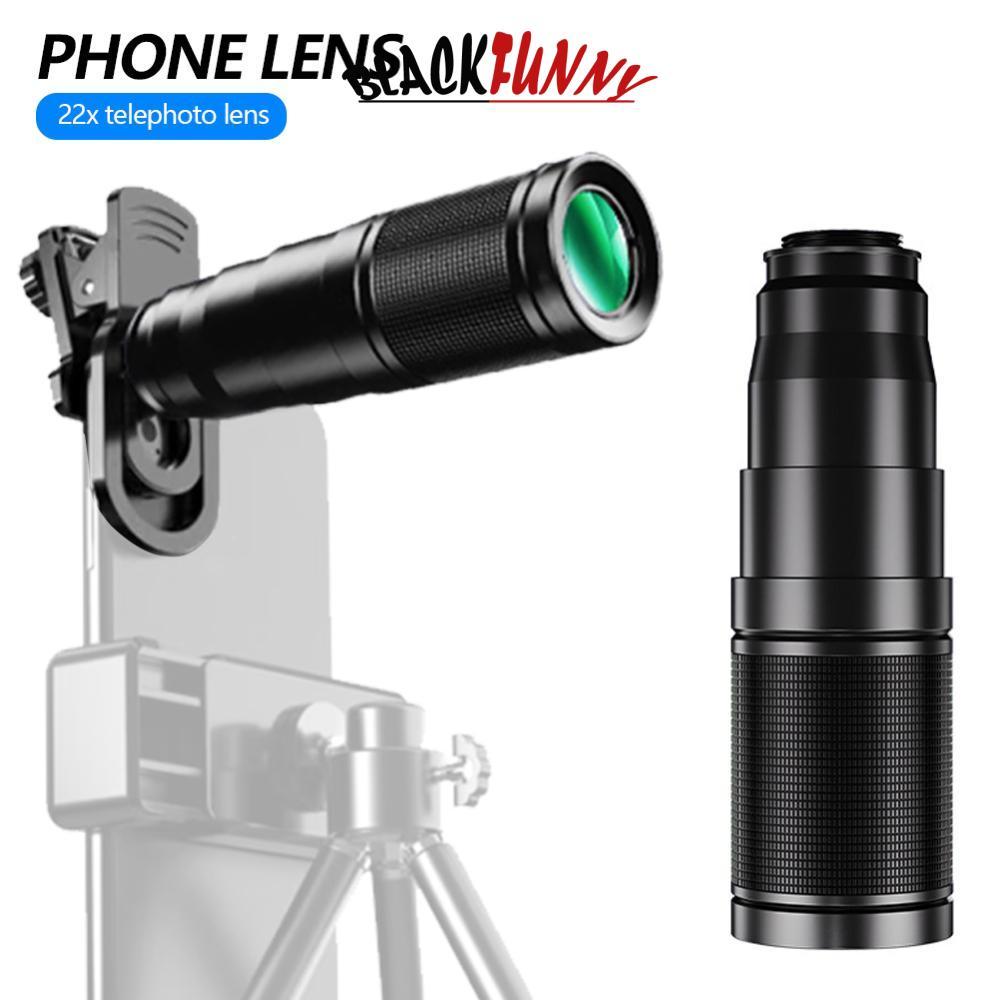 BLACKFUNNY 22x อลูมิเนียม HD Professional ซูมเลนส์ Telephoto สําหรับสมาร์ทโฟน BAK4 Prism FMC เคลือบค