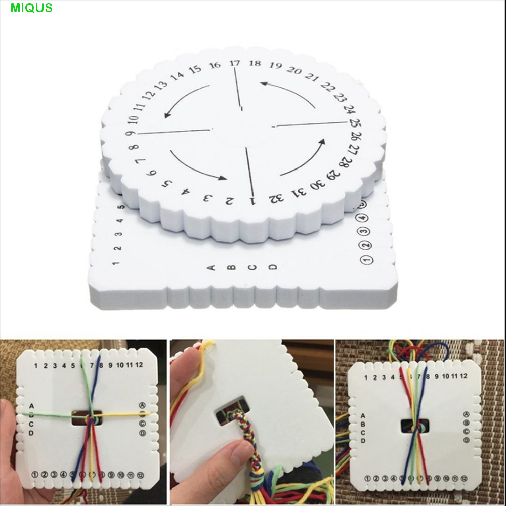 MIQUS เครื่องมือทําด้วยมือ DIY แผ่นถัก Braiding Disc/Disk Kumihimo เครื่องประดับออกแบบ Board