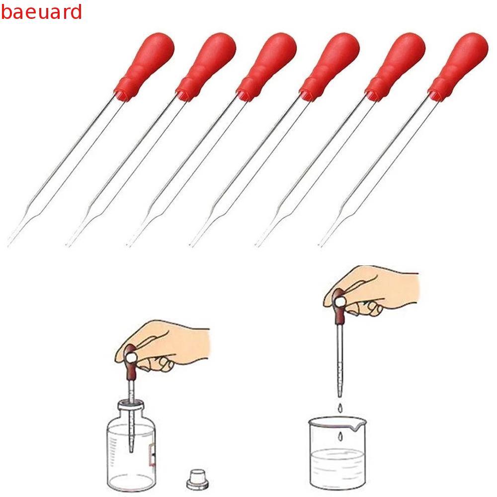 BAEUARD แก้ว Dropper การทดลองอุปกรณ์การสอนหัวยางโปร่งใส Frameless เคมี Dropper Transfer