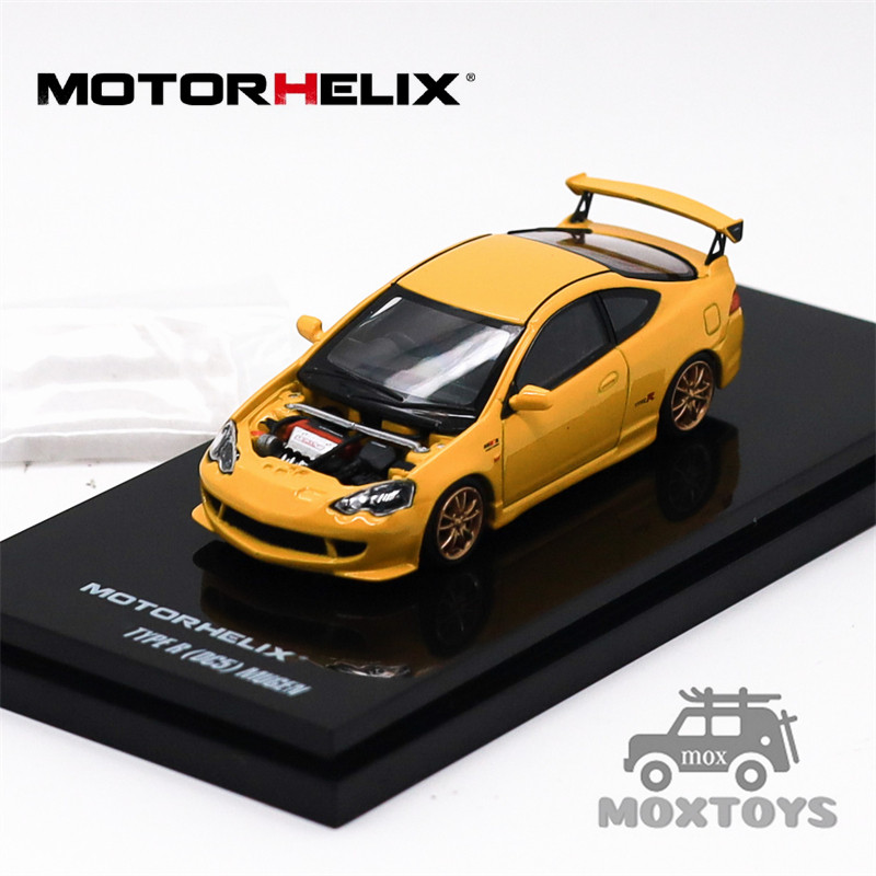 Motorhelix 1:64 INTEGRA TYPE(DC5) MUGEN Yellow รถโมเดลDiecast