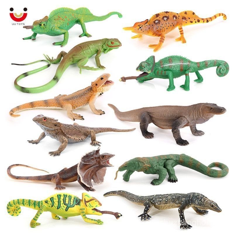 จําลองสัตว์เลื้อยคลาน Lizard รุ่นร่ม Lizard Maned Lizard Monster Lizard เครื่องประดับ