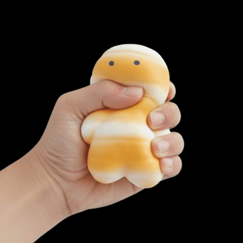 RIVERSIDE Mummy Squishy Toy, Soft Moist Mummy Squeezable Toy, Fidget Toy Pressable Super Soft Cute M