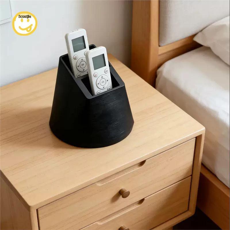 ScoutJie Desktop TV Remote Organizer พร้อมช่องคู่สําหรับโซลูชันการจัดเก็บที่มีประสิทธิภาพ TH