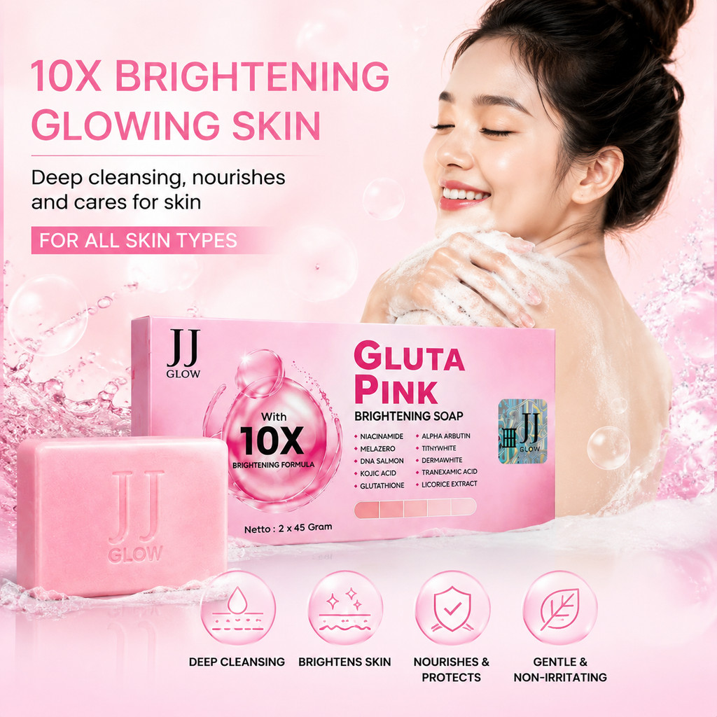 90g Gentle Pink Soap Bar - Deep Cleansing & Hydrating Bath Bar สําหรับทุกวัน