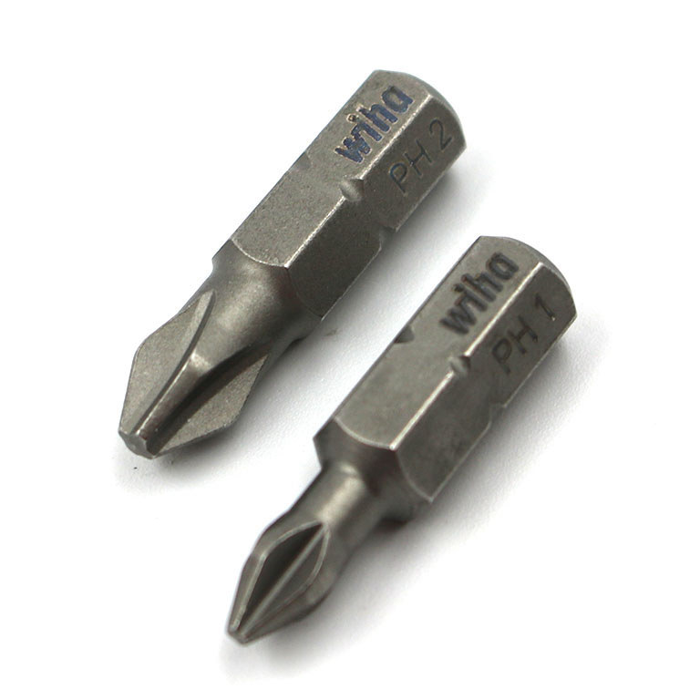 เยอรมัน Wiha Wiha 1/4 * 25MM มาตรฐาน 6.3 Phillips ไขควงบิต 7011Z PH1 PH2