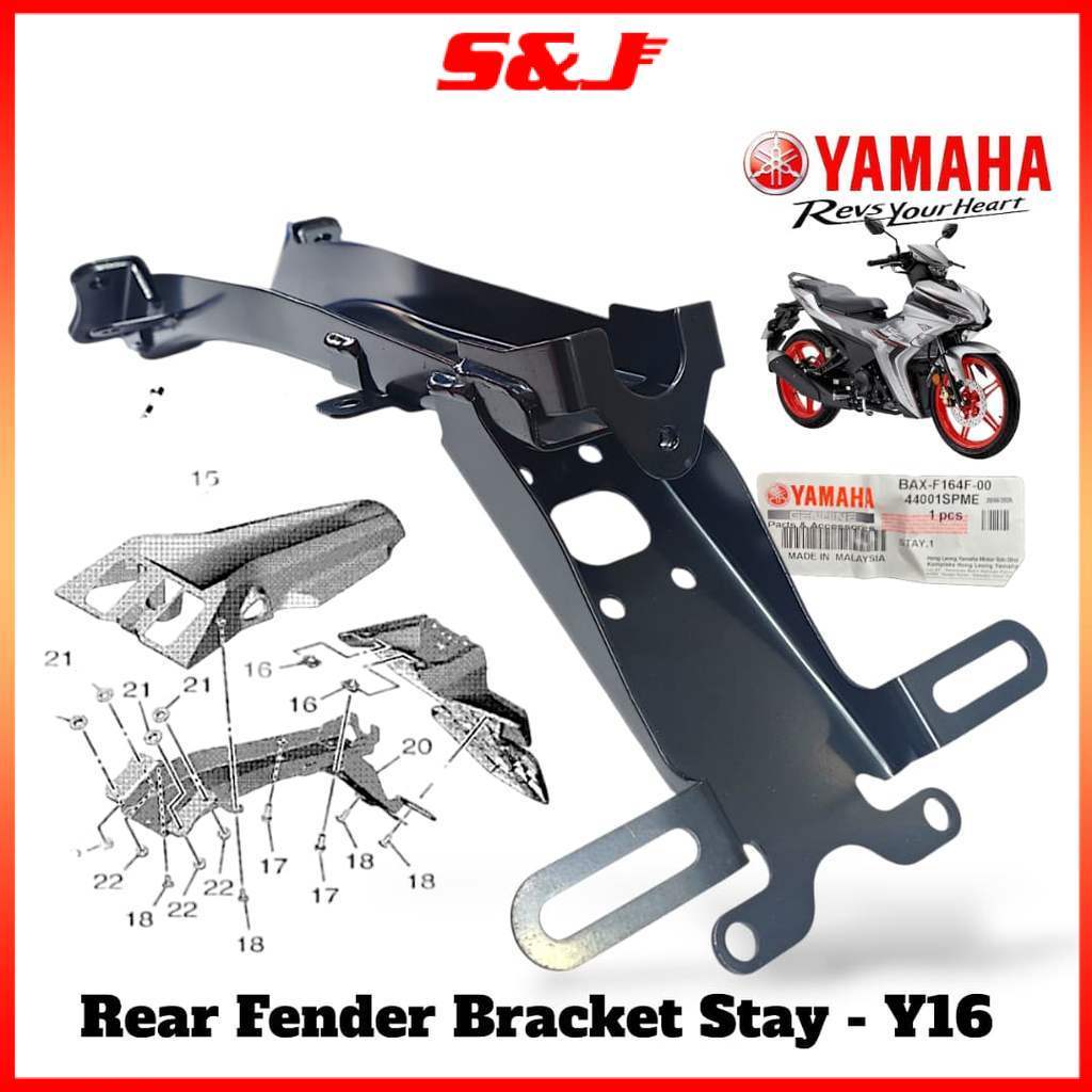 YAMAHA Y16 Y16ZR Y16Z ABS REAR FENDER BRACKET Y16ZR BAX-F164F-00